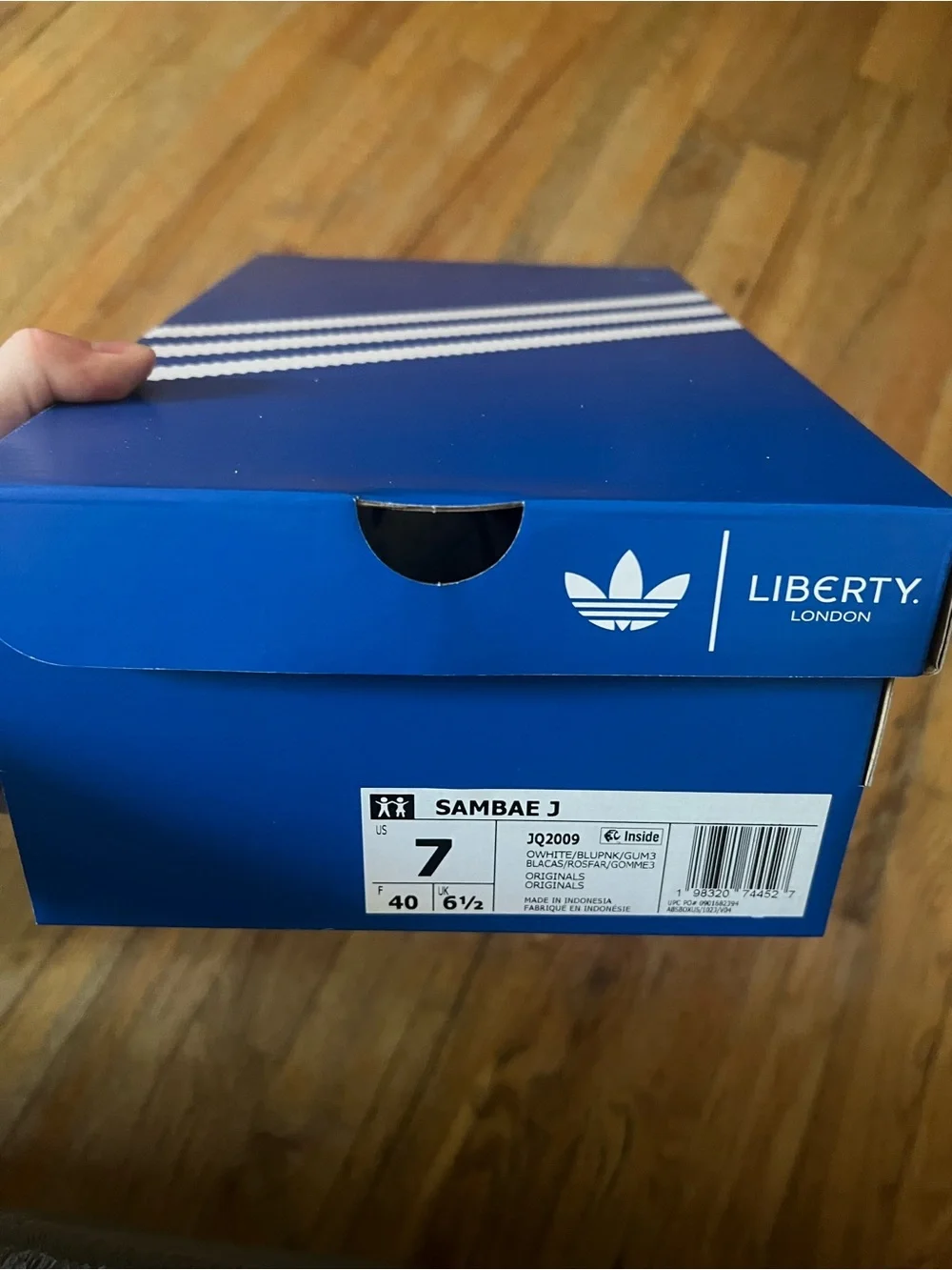ADIDAS X LIBERTY LONDON COLLAB SAMBAE J UNISEX SIZE 7